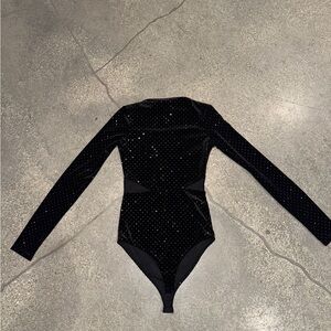 Zara Black Sparkle Bodysuit